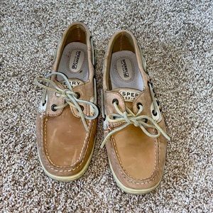 Sperry Angelfish Leopard Jacquard Slip-On Boat Shoe